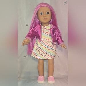 Pink-Haired Doll with Star Dress